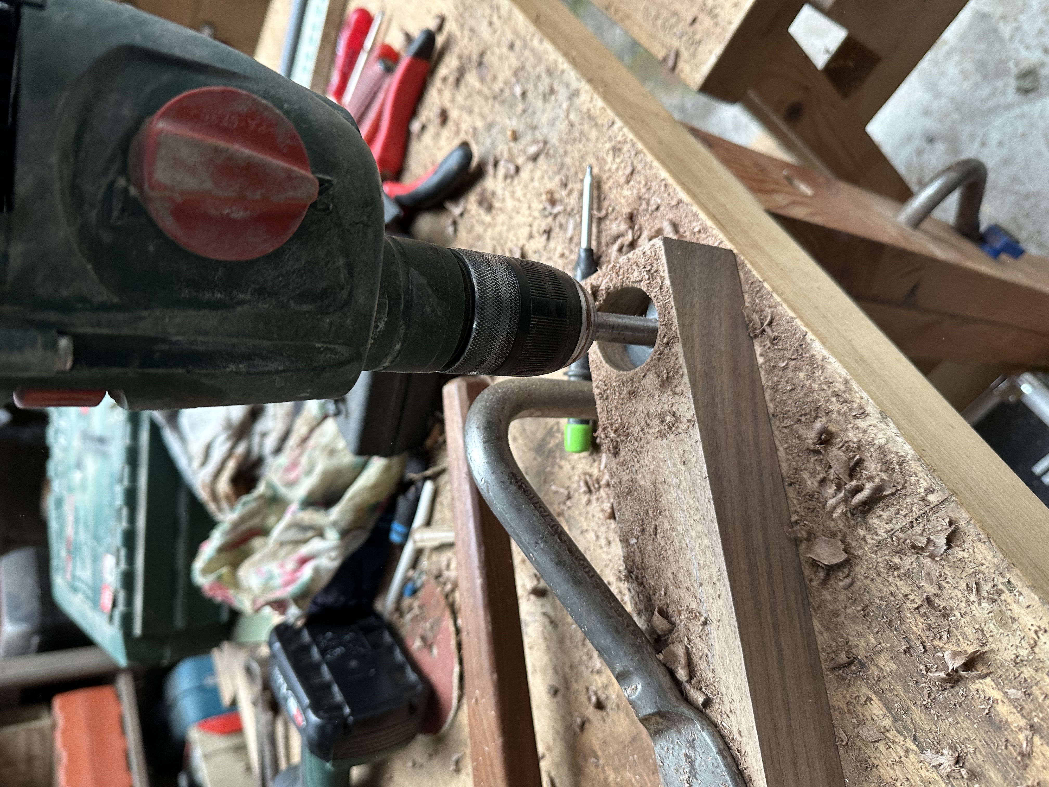 Walnut coffee scoop